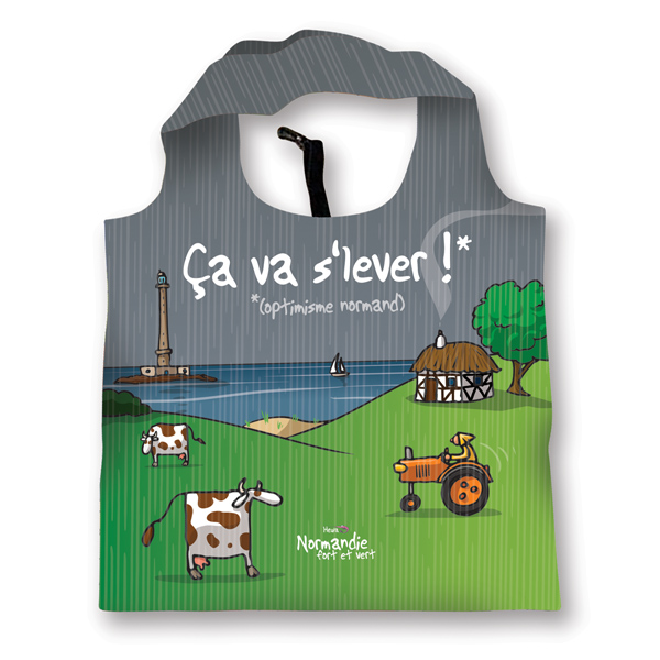 Sac réutilisable pliable Ca va s'lever